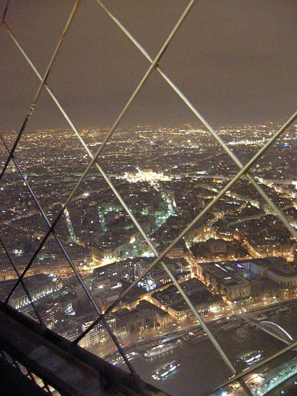 Paris 13 Evening View Towards Arc de Triomphe From Eiffel Tower 